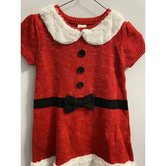 MRS SANTA CLAUS GIRLS DRESS SIZE 6- SMALL. PERFECT CONDITION.NO FLAWS.NO DEFECTS - Picture 1 of 9